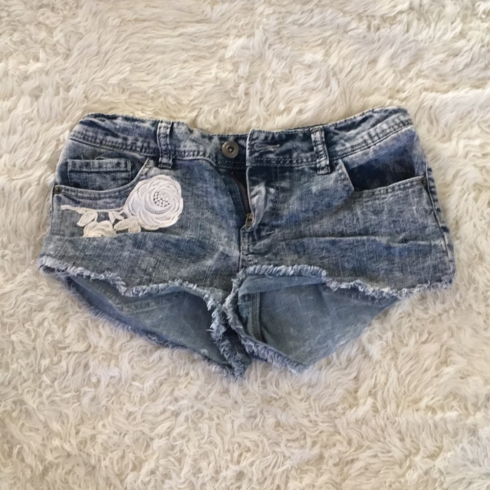 Blue jean shorts